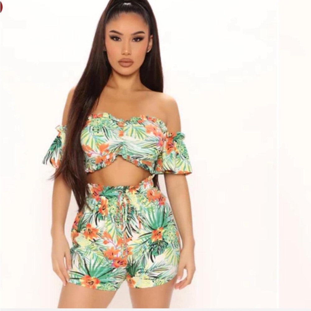 BRAND NEW tropical romper!